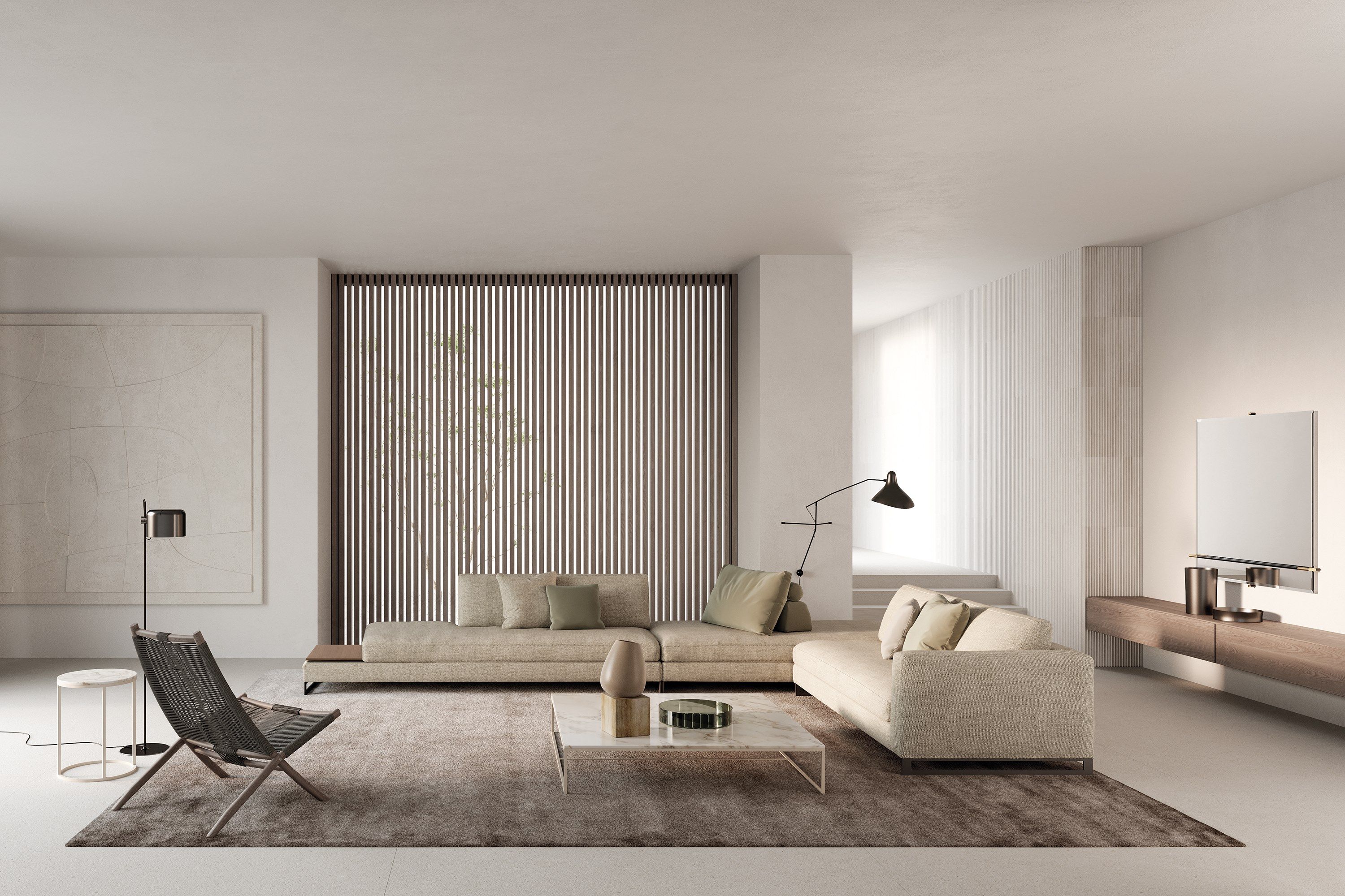 5-местный съемный тканевый диван Frigerio Davis ARCH-00151408 - Вид №8