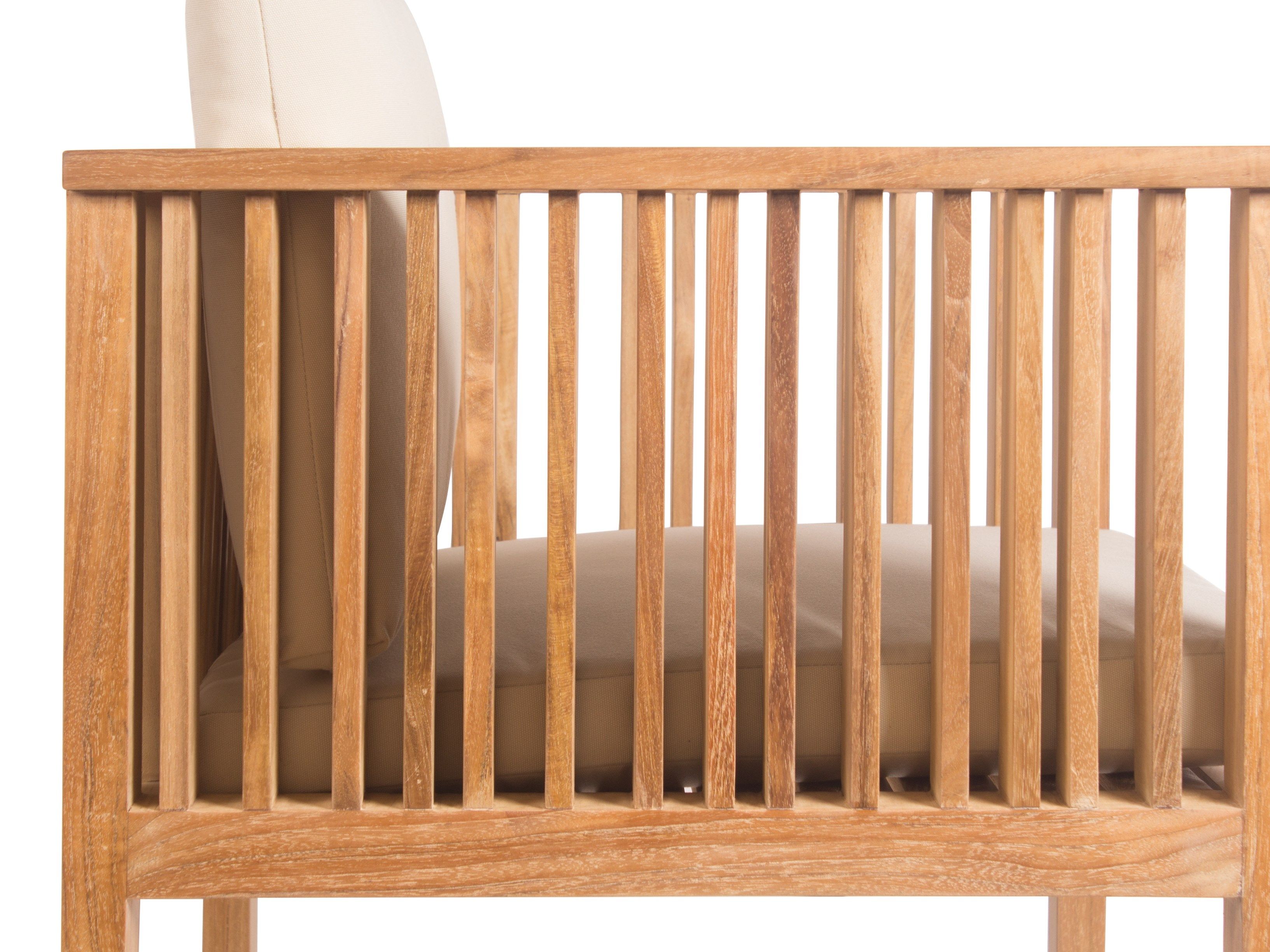 Стул для сада из тикового дерева с подлокотниками Il Giardino di Legno код ARCH-00104226 - Вид №3