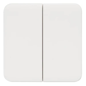 Накладка для выключателя/переключателя Lexman Cosy 2 клавиши, цвет белый