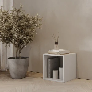 Стеллаж Spaceo KUB 1 секция 36x36.1x31.7 см ЛДСП цвет белый 82731908 STLM-2094664