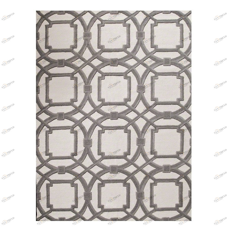 Ковер Arabesque серый 200х280 DOLLY CAPRETS ДИЗАЙНЕРСКИЕ, ARABESQUE 015180 Белый;серый 