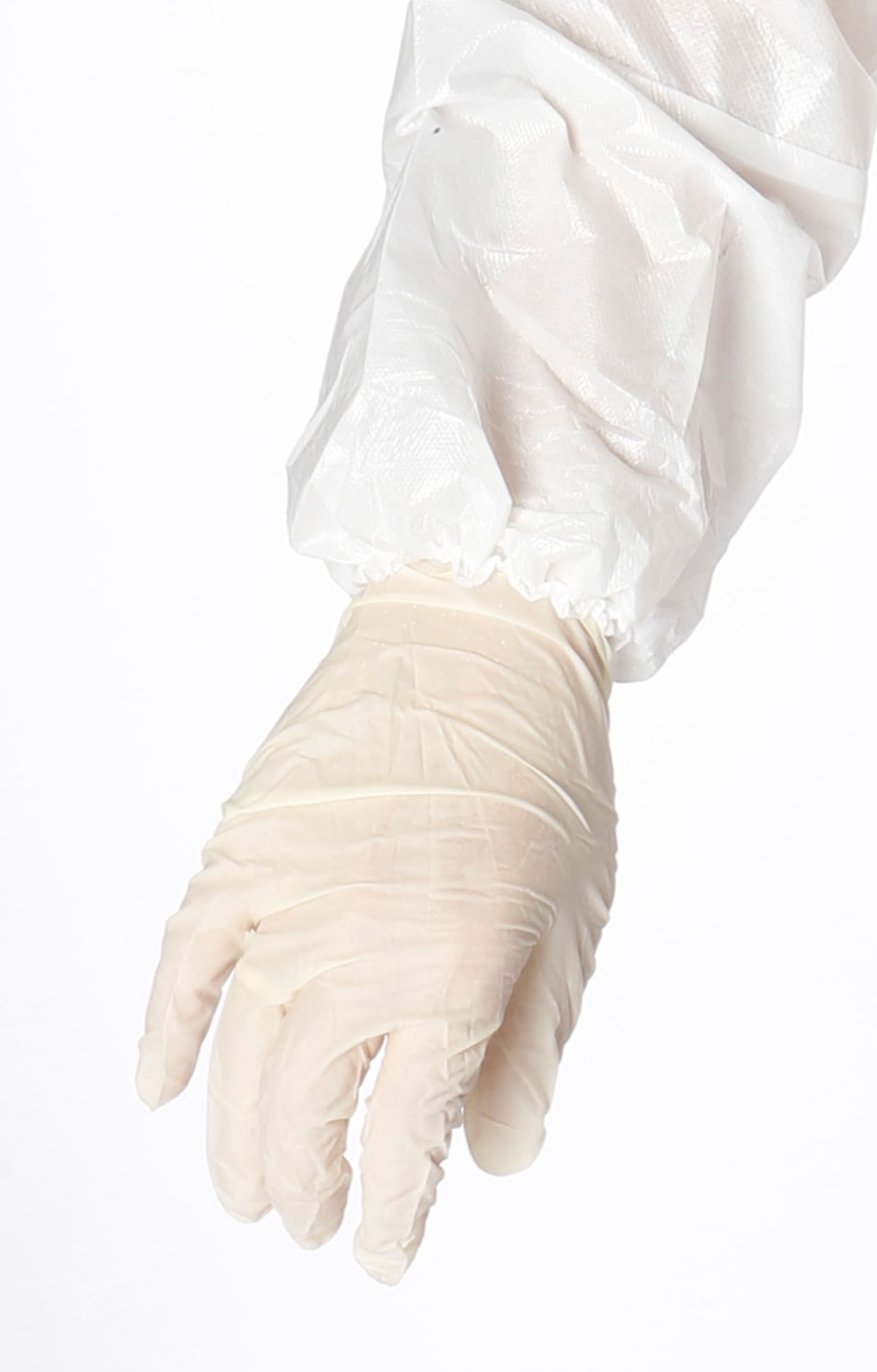 5030159 Комбинезон одноразовый из спанбонда ламинированного белый  Одноразовая одежда размер M(42-46/158-164) Спецодежда  - Вид №3