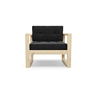 91147838 Кресло Arsko Астер 79x80x69 см рогожка цвет графитовый STLM-1513048