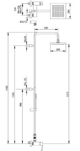 7789200000 Душевая система Bandini Seta Santreyd - Вид №1
