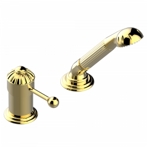 U1A-6523/60A Смеситель керамический устанавливаемый на борту с ручным душем Thg-paris Mandarine Золото