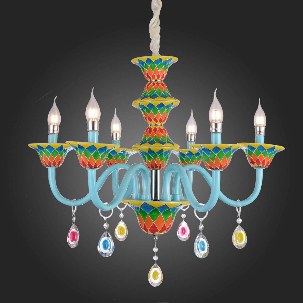 Подвесная люстра ST Luce SL674.783.06 ST LUCE ДИЗАЙНЕРСКИЕ 057957 Разноцветный  - Вид №1