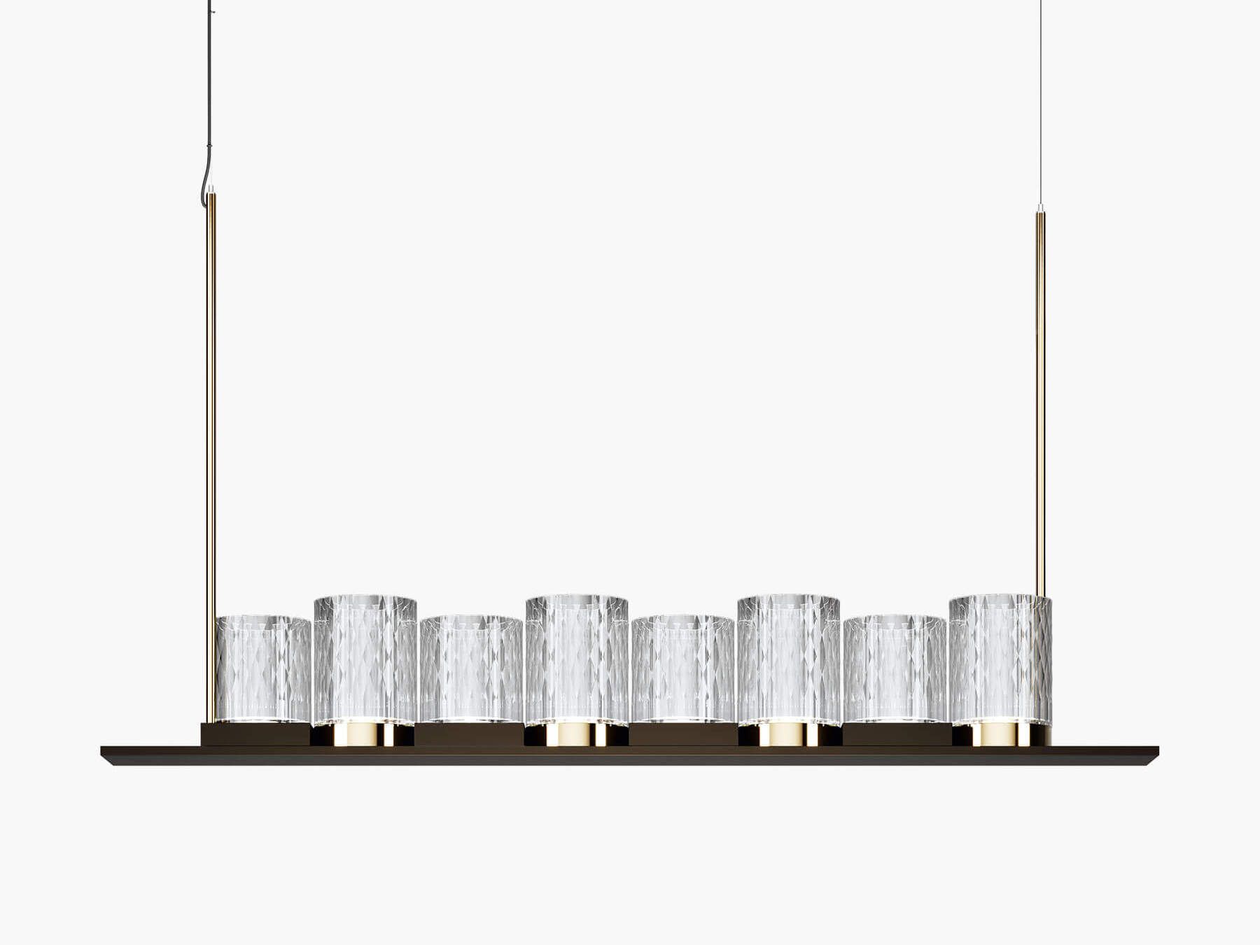 Металлический светодиодный подвесной светильник с кристаллами Italamp Galatea ARCH-00075624