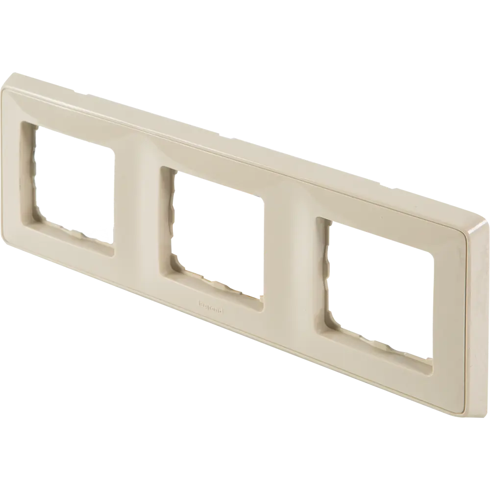 Рамка для розеток и выключателей Legrand Cariva 3 поста, цвет слоновая кость STLM-2175564 - Вид №1