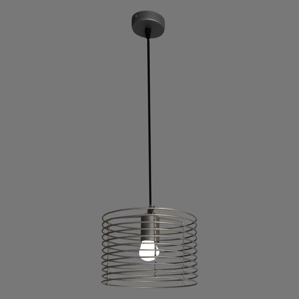 Подвесной светильник Vitaluce Vakero grey 1 лампа 3м² Е27 цвет бронзовый графит STLM-2146287 - Вид №3