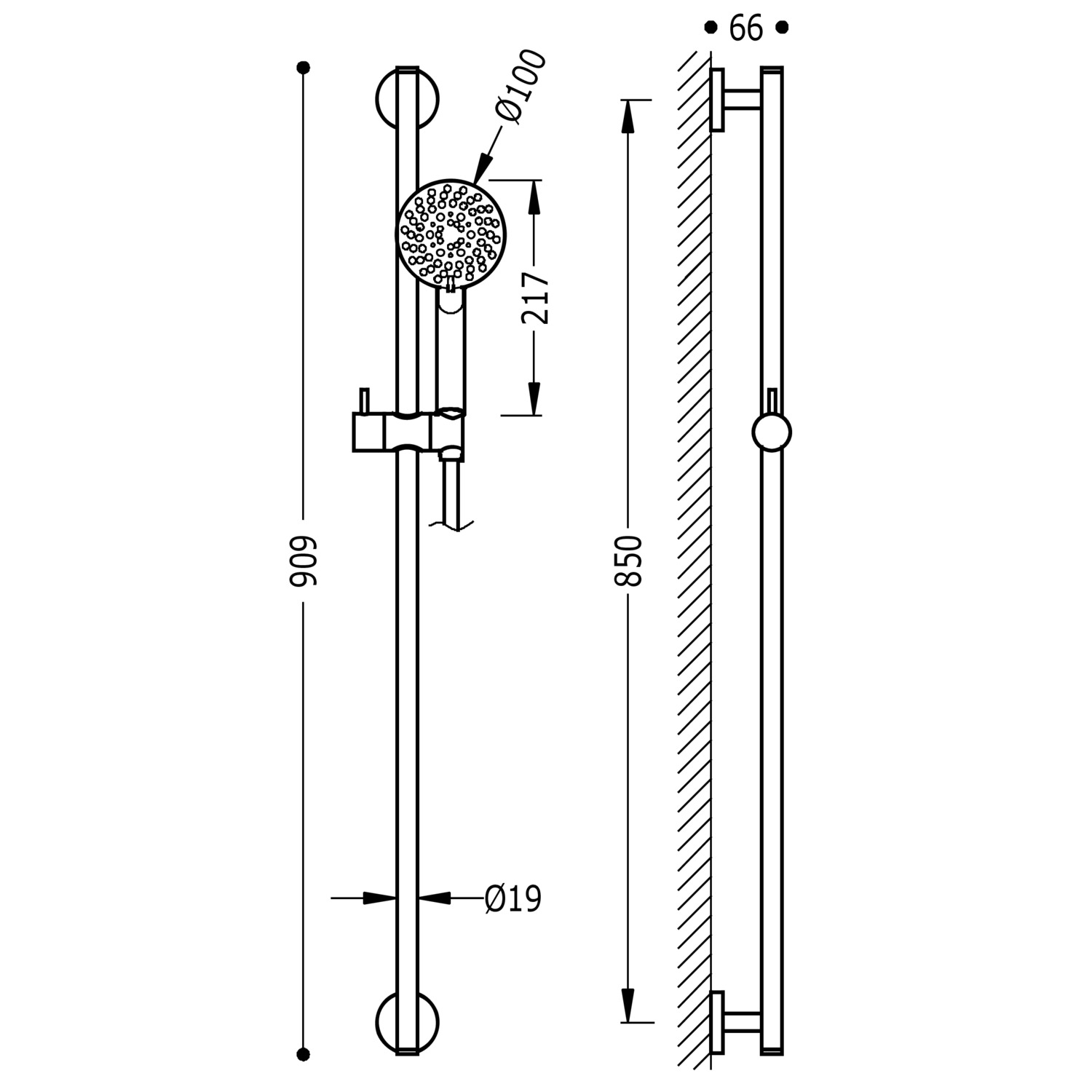 Набор душевых перекладин-134629 TRES Showers - Вид №1