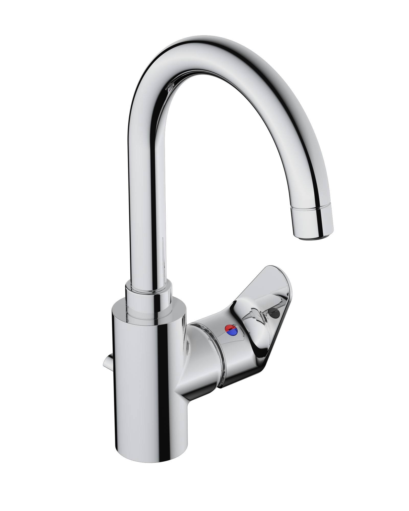 Смеситель для раковины Vigour by GROHE с высоким изливом и донным клапаном, хром (75140526)