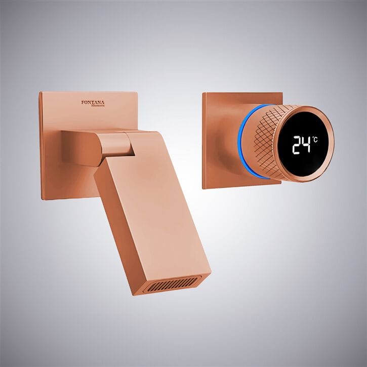 Настенный смеситель для раковины с 2 отверстиями Fontana Showers синий Синий ARCH-00139938 - Вид №18