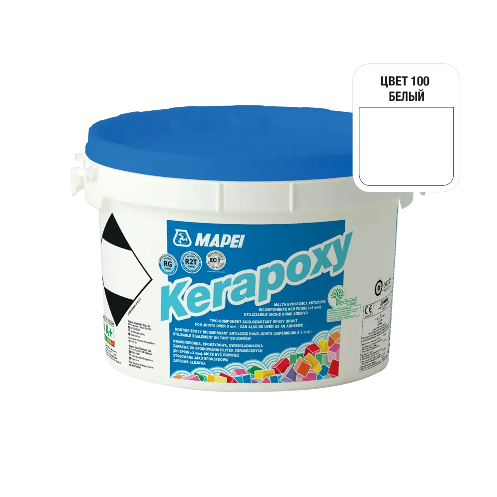 Затирка эпоксидная Mapei Kerapoxy N100 цвет белый 2 кг Без серии STLM-2130781 - Вид №1