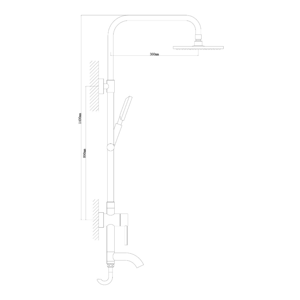 Душевые системы Seaman Eco Koblenz SSN-2343C SEAMAN - Вид №2