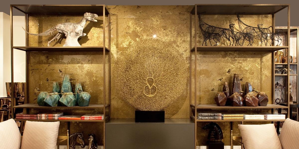 Декоративная панель Golden Quartz Cascade Alex Turco Abstract GOLDENQUARTZCASCADE - Вид №1