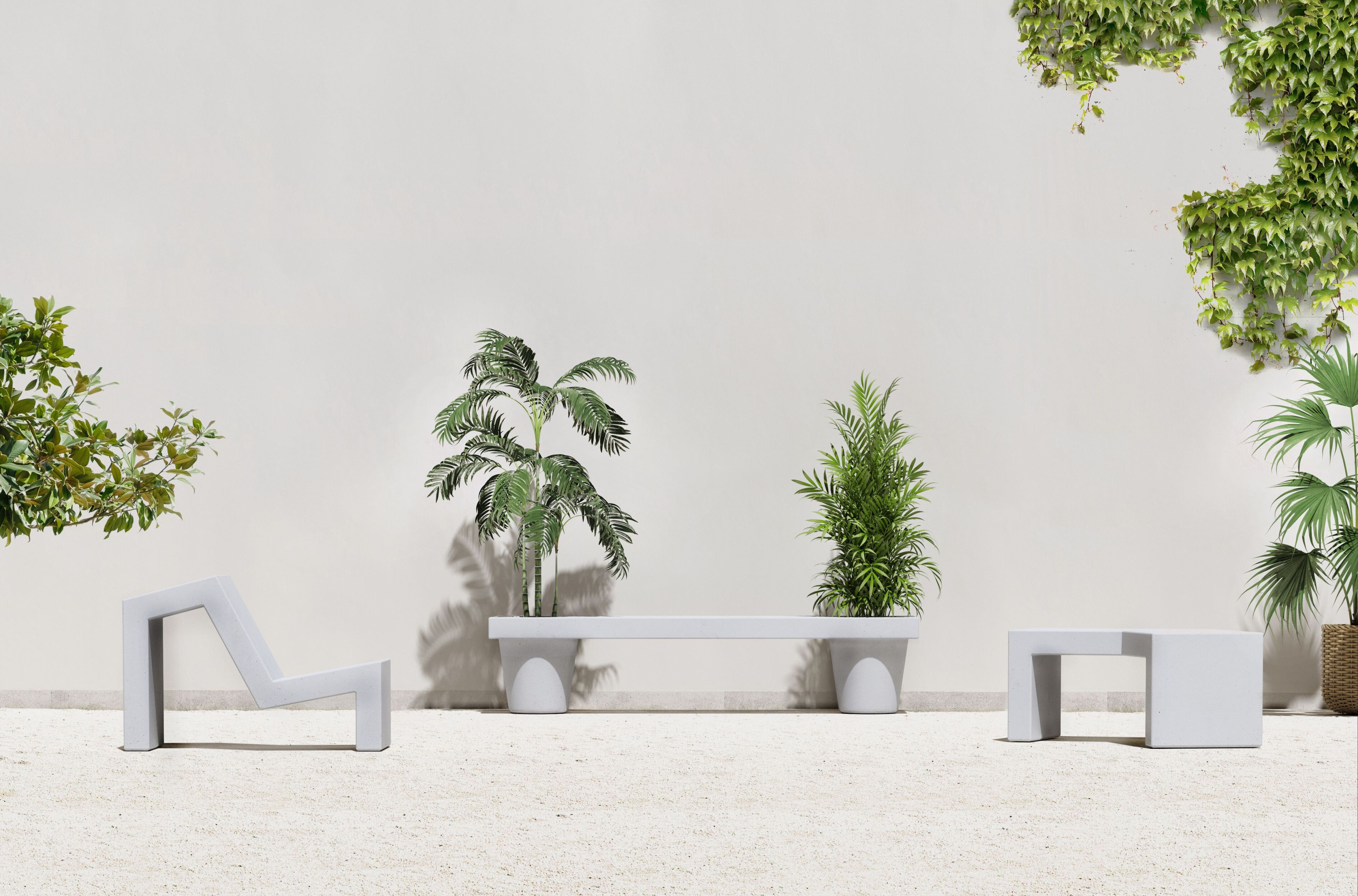 Бетонное наружное сиденье SIT Плесень ARCH-00008807 - Вид №1