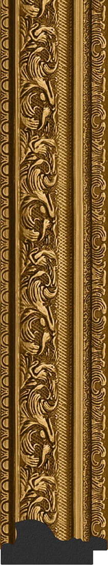 BY 3327 Зеркало в багетной раме - виньетка состаренное золото 56 mm EVOFORM Definite - Вид №3