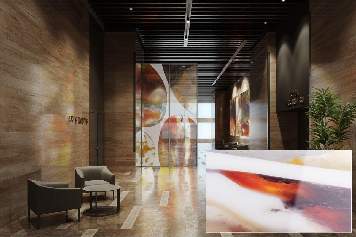 FSRT384 Зум-стекло Vivispectra с прослойкой из агата  Forms-surfaces  - Вид №6