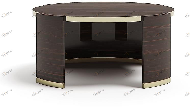 Capital Collection Низкий круглый деревянный журнальный столик sun-id-1411860