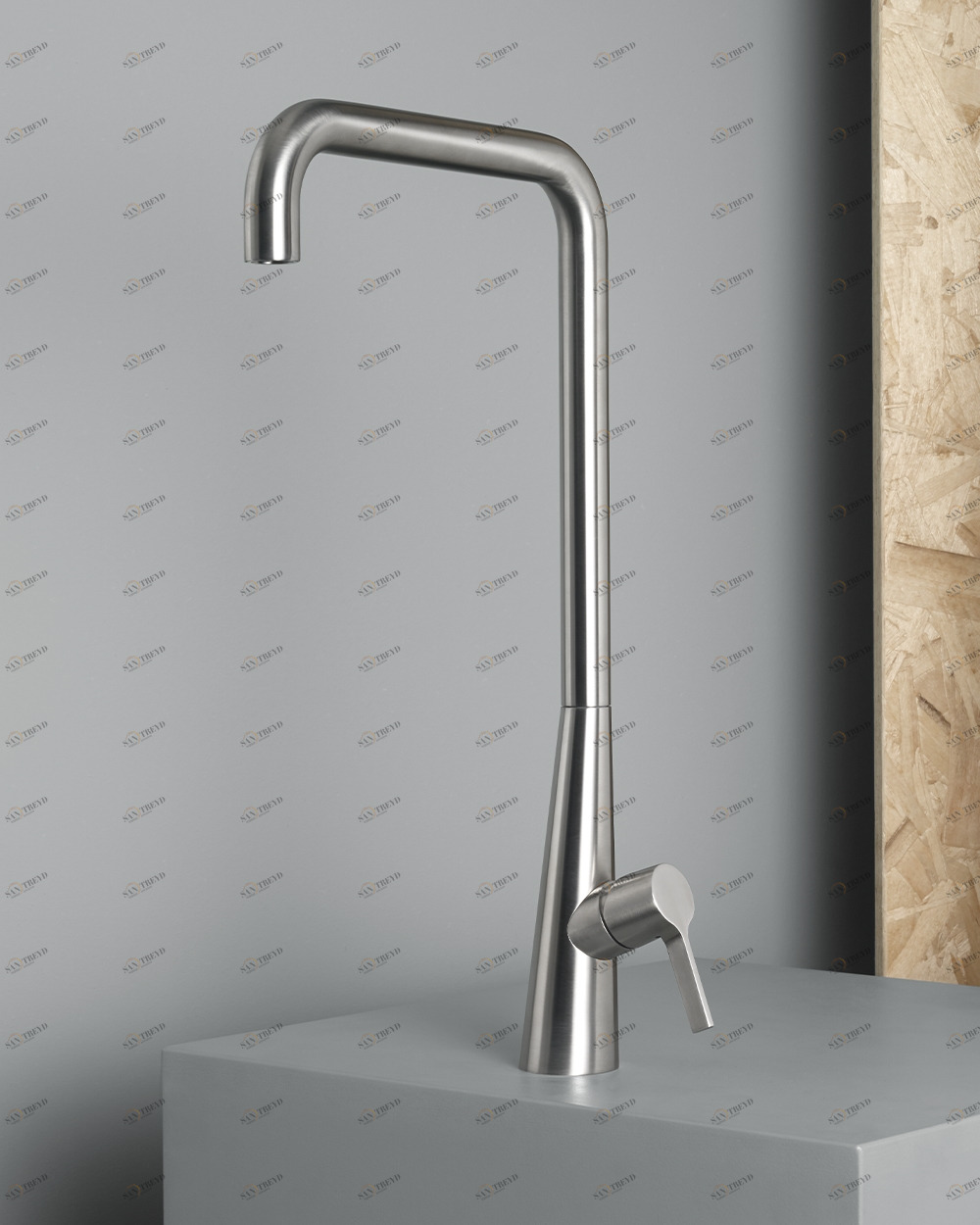 Вулкан. 36 03. Смеситель для умывальника Quadrodesign Volcano