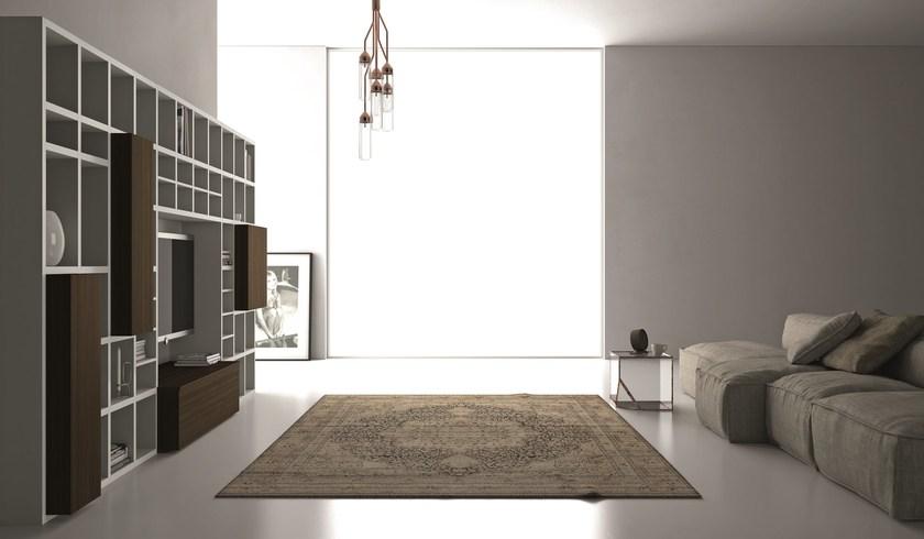 Dall'Agnese Открытый лакированный книжный шкаф с подставкой под телевизор Speed sun-id-1479782 - Вид №1