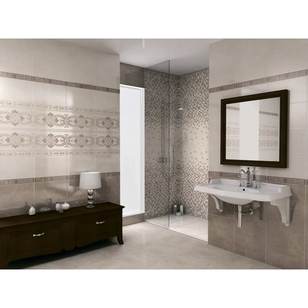 Плитка настенная Kerama Marazzi Мармион 25x40 см 1.1 м² цвет светлый STLM-2022429 - Вид №1