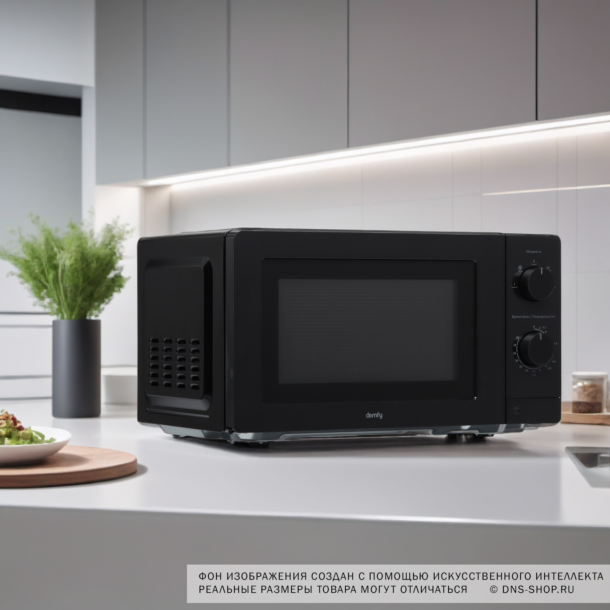 9150687 Микроволновая печь Domfy DSB-MW101 черный STDN-0072788 - Вид №10