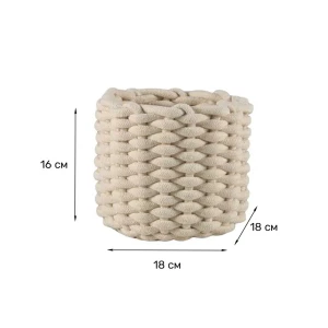 Корзина для хранения Zenfort Вологда 5л текстиль бежевый