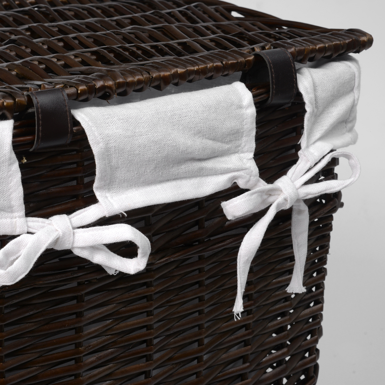 WB-130-L Isar Плетеная корзина для белья с крышкой WasserKRAFT  - Вид №5