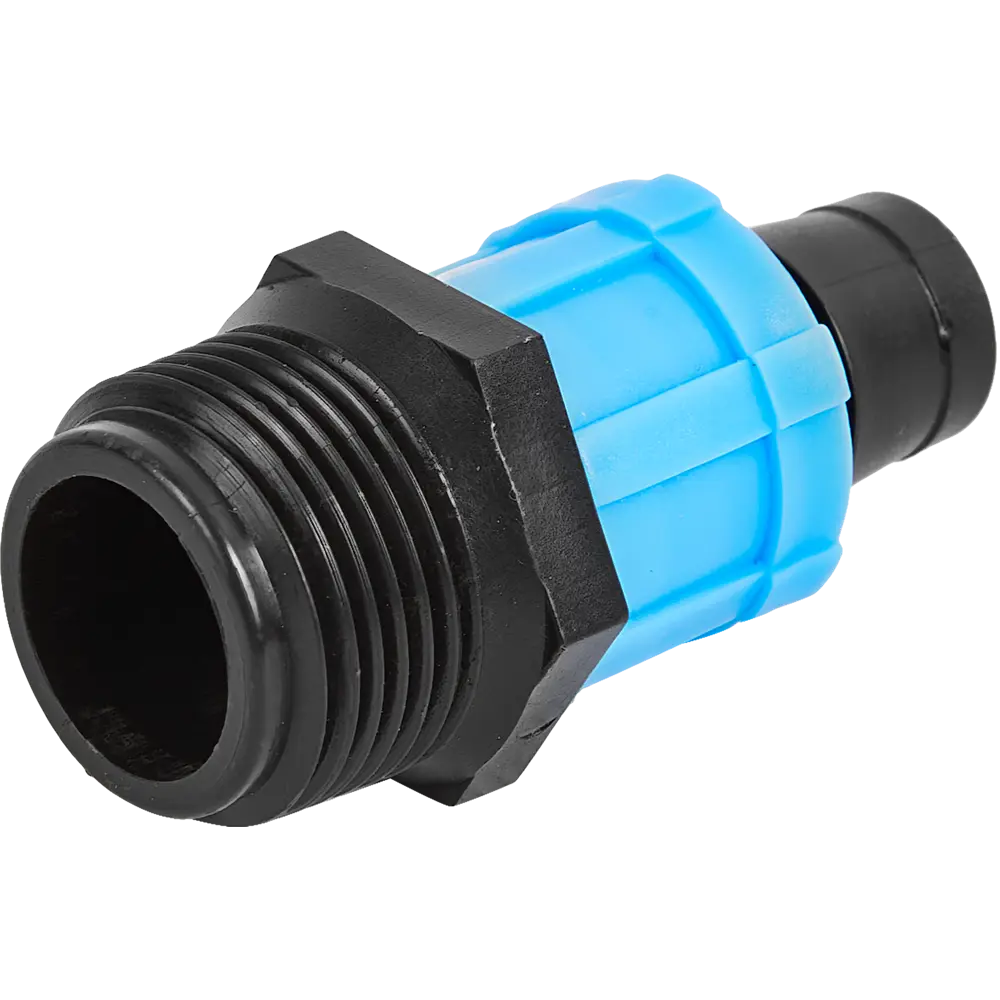 Адаптер BOUTTE для подключения капельной ленты 16 мм с резьбой 3/4" 87270990 STLM-0956558 - Вид №2