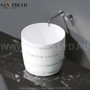 L106.420P Накладная раковина на столешницу  овальная A. e T. Italia PILLAR