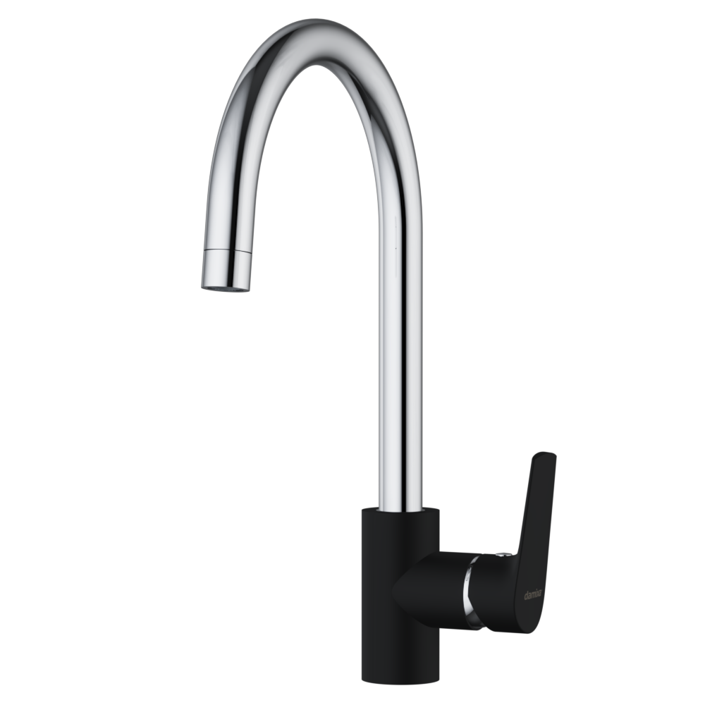 790720000 смеситель для кухни двухцветный черный Damixa Origin Balance  - Вид №2