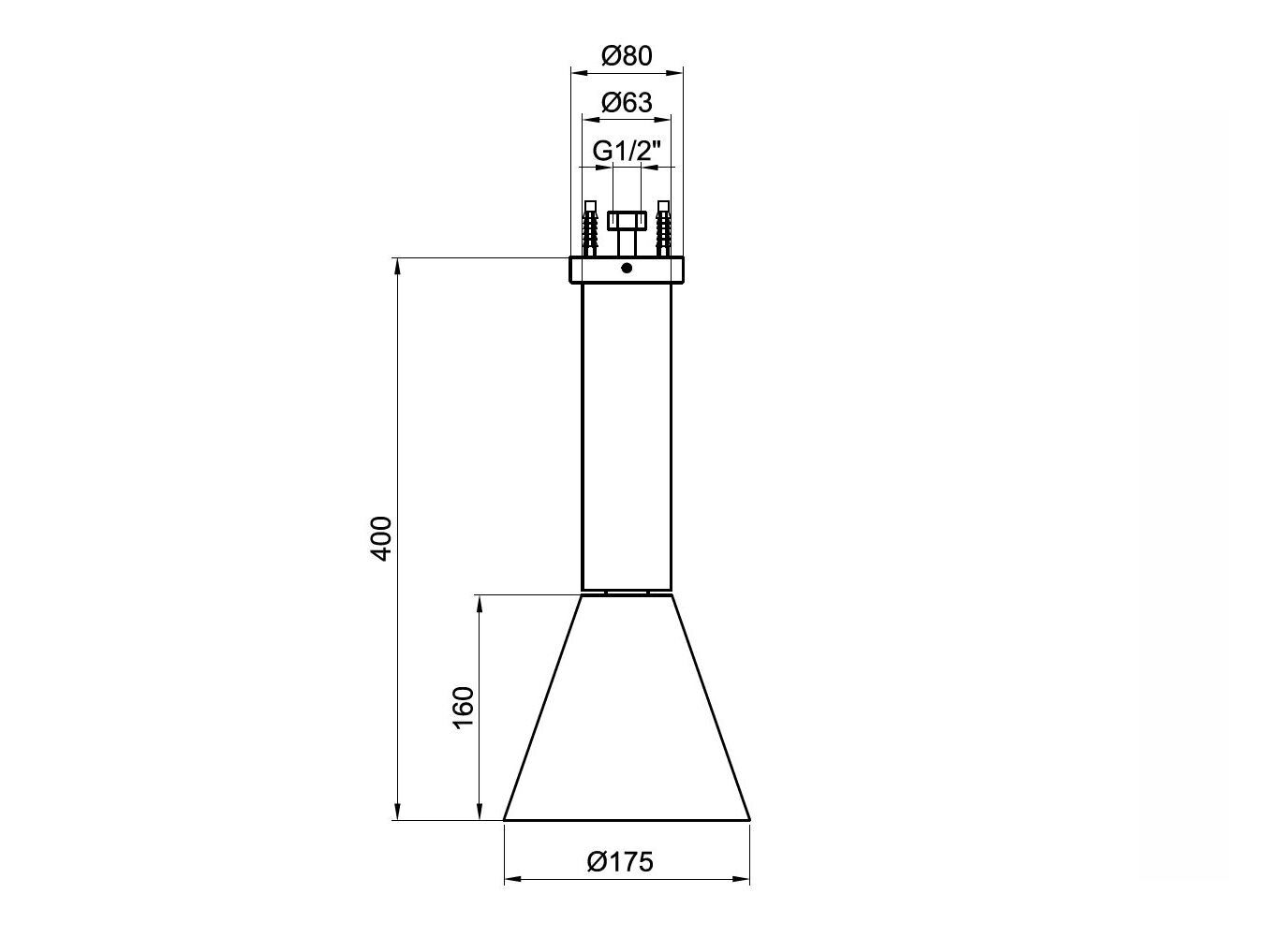 Термостатический смеситель для душа из нержавеющей стали с ручным душем JEE-O конус ARCH-00036155 - Вид №2