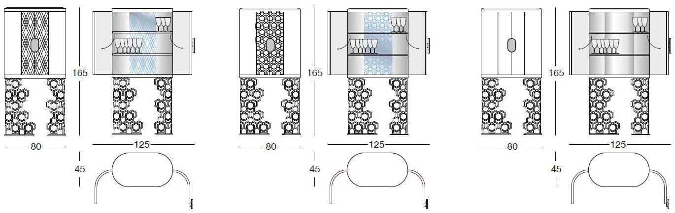 Longhi Кожаная барная стойка Loveluxe 2013 – nobles collection Y 749 - Вид №2