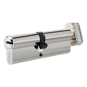 Цилиндр Apecs SM-85(40/45C)-C-NI, 40x45 мм, ключ/вертушка, цвет никель