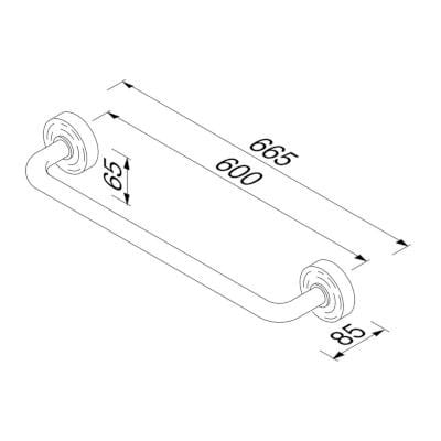 Металлический держатель для полотенец Geesa Luna ARCH-00152360 - Вид №6