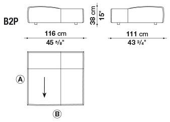 B&B Italia Модульный угловой диван из ткани Bend sun-id-1444225 - Вид №20