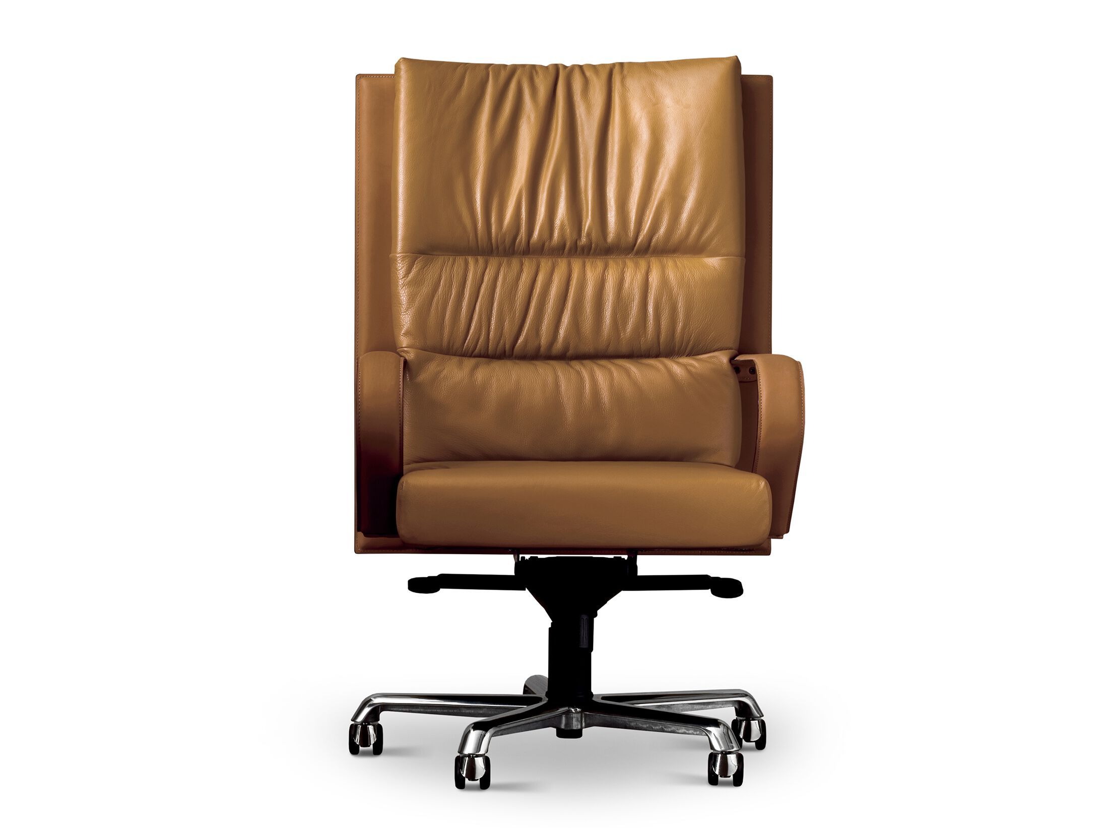 Кожаное вращающееся офисное кресло с подлокотниками i 4 Mariani GINZA ARCH-00110384