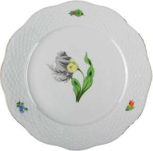 53511 Herend Тарелка десертная 16,5см "Китти" (черная) Фарфор