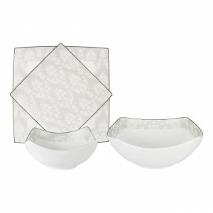 Столовая посуда фарфоровая 19 предметов белая "Париж" ANNA LAFARG EMILY ПАРИЖ 00-3946648 Белый