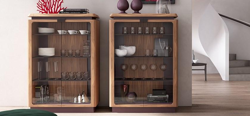 Natuzzi Витрина из МДФ со встроенной подсветкой Phantom sun-id-1349726 - Вид №2