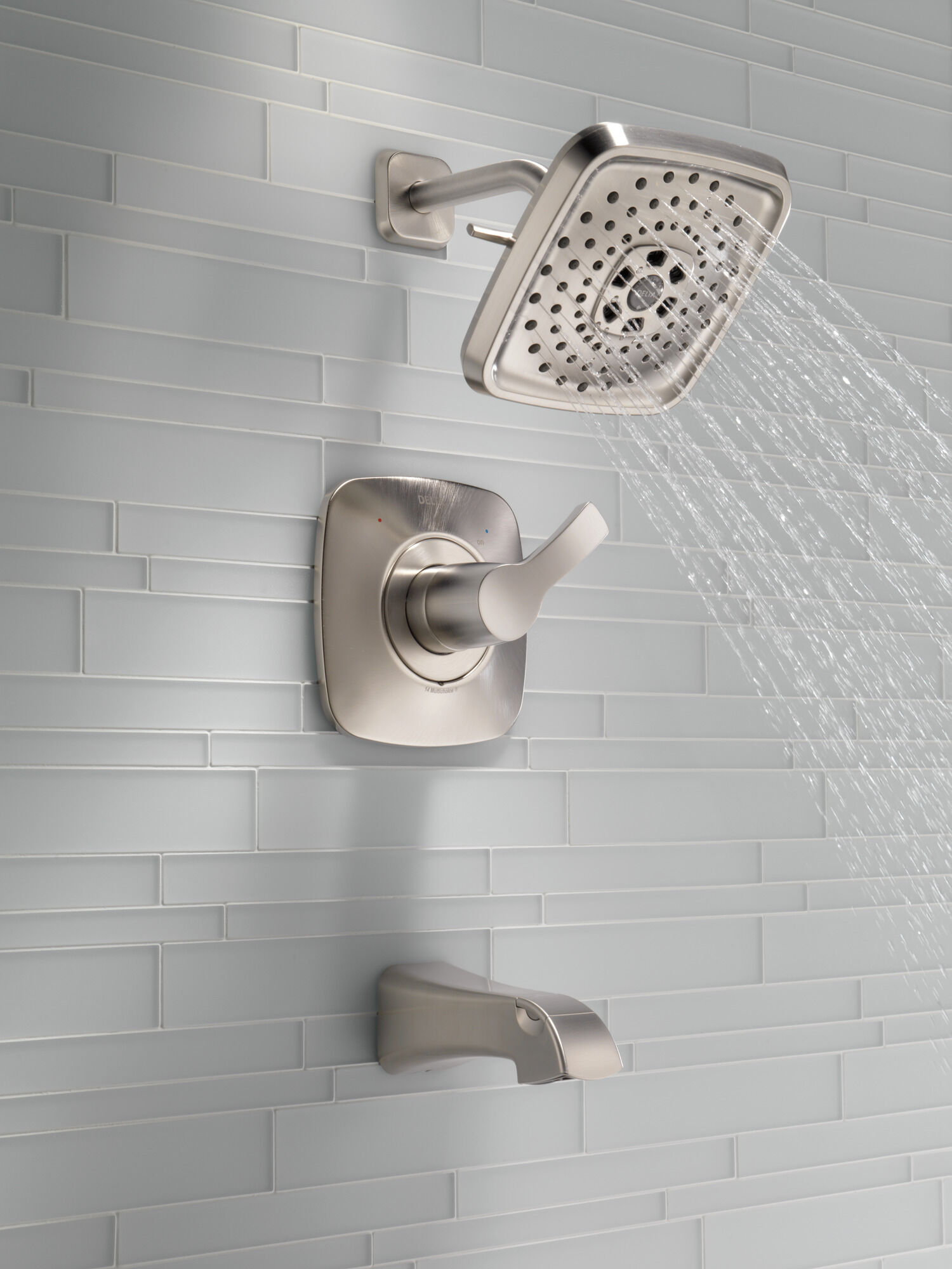 T14452-SS Monitor® 14 Series H2Okinetic® для ванны и душа Delta Faucet Tesla Нержавеющая сталь - Вид №5