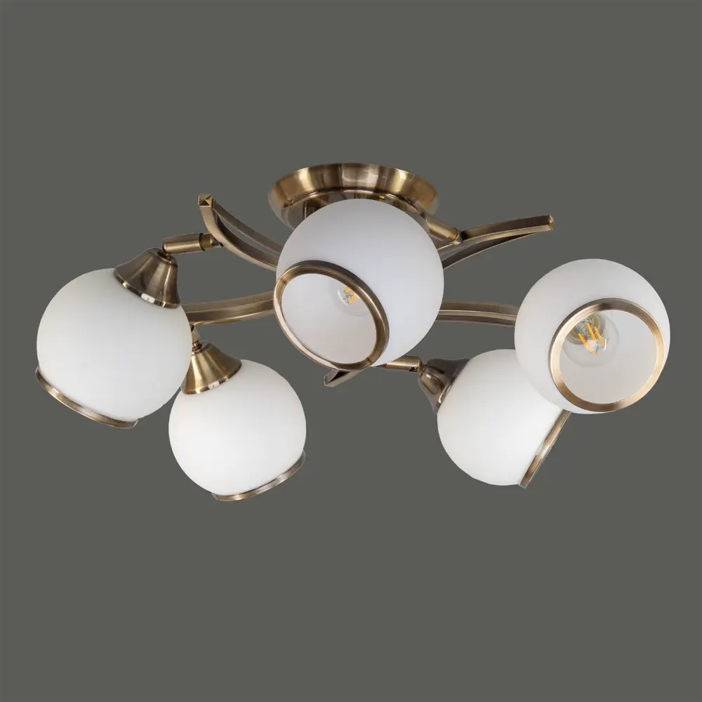 Люстра "Восход" 5хЕ27х60 Вт цвет бронза КЛЮЧНИК STLM-2169177 - Вид №8