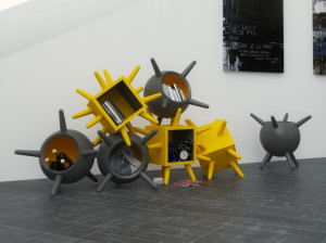 Деревянный модульный книжный шкаф