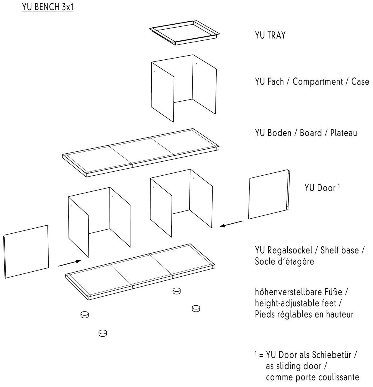 KONSTANTIN SLAWINSKI Модульная мебель для прихожей Yu Sl0653x1  - Вид №4