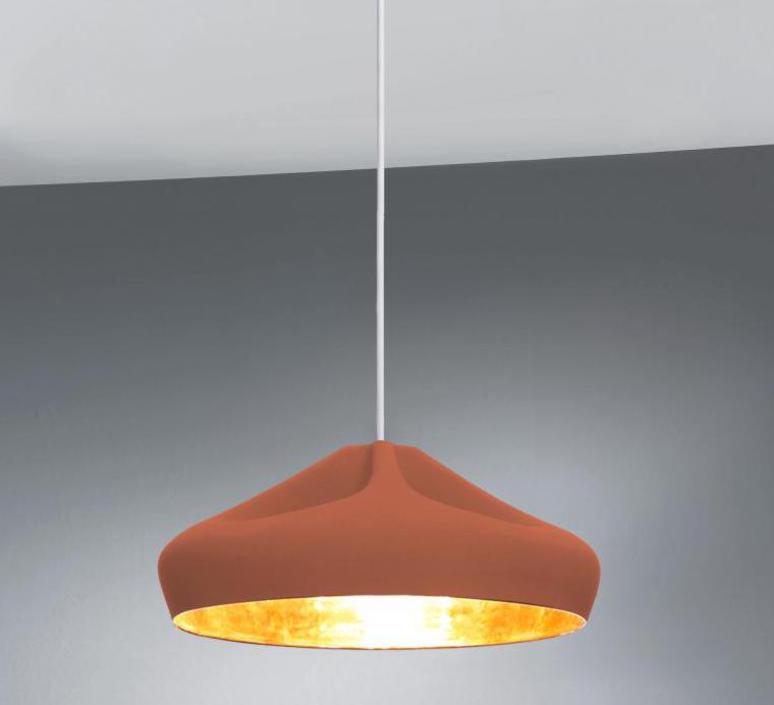 094658 Подвесной светильник 36 терракотово-золотой Marset Pleat Box 