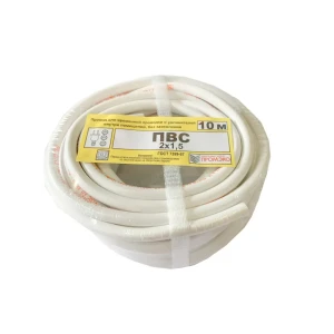 Провод Промэко ПВС 2x1.5 10 м ГОСТ цвет белый 82912076 STLM-2130288