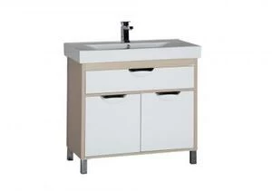 Тумба с раковиной Aquanet Гретта 90 светлый дуб