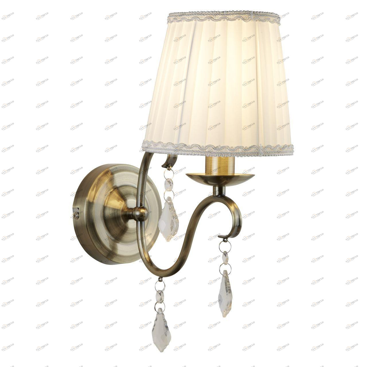 Бра Arte Lamp Innamorata A2313AP-1AB ARTE LAMP  109773 Белый;бронза;прозрачный 