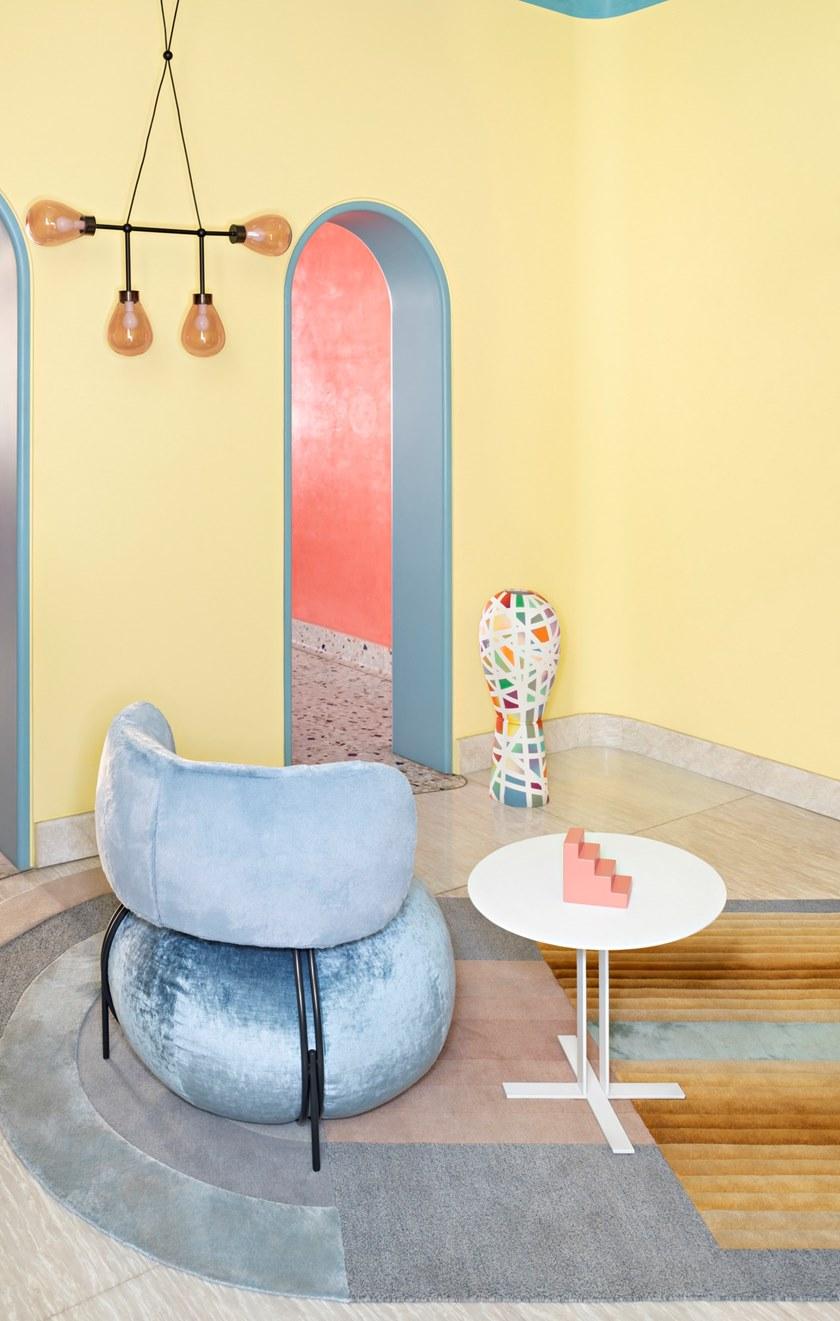 Saba Italia Кресло из ткани Geo sun-id-1418782 - Вид №3